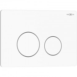 MEXEN - Tex 06 splachovacie tlačidlo, biela lesklá (6106-01)