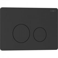 MEXEN - Tex 06 splachovacie tlačidlo, čierna matná (6106-02)