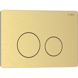 MEXEN - Tex 06 splachovacie tlačidlo, zlatá kartáčovaná (6106-11)