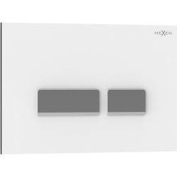 MEXEN - Tex 07 splachovacie tlačidlo, biela (6107-01)