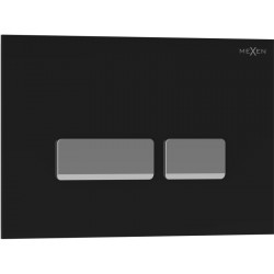 MEXEN - Tex 07 splachovacie tlačidlo, čierna (6107-02)