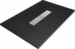 MEXEN - Toro sprchová vanička obdĺžniková SMC 100x70, čierna (43707010)