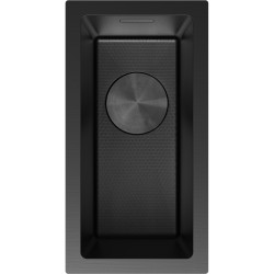 MEXEN - Trixo oceľový drez 1-bowl 230 x 440 mm, čierna HC (6411221000-70HC)