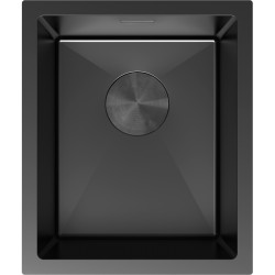 MEXEN - Trixo oceľový drez 1-bowl 370 x 440 mm, čierna (6412371000-70)