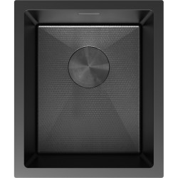 MEXEN - Trixo oceľový drez 1-bowl 370 x 440 mm, čierna HC (6412371000-70HC)