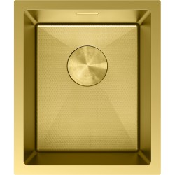MEXEN - Trixo oceľový drez 1-bowl 370 x 440 mm, zlatá HC (6412371000-55HC)