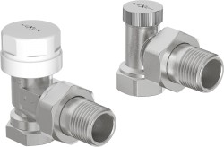 MEXEN - Uhlové radiátorové ventily, nikl (W913-012-01)