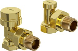 MEXEN - uhlové radiátorové ventily, zlatá (W901-000-50)