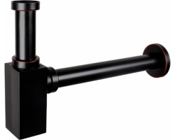 MEXEN - Umývadlový sifón hranatý, stará čierna (79960-79)