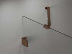 MEXEN - UNI konzola uhlová 35 cm 1 ks ružové zlato (830-09-60)