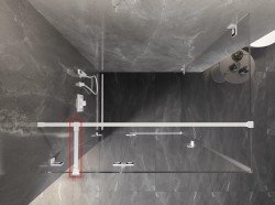 MEXEN - UNI spojka držiaka 20 cm 1 ks biela (830-11-20)