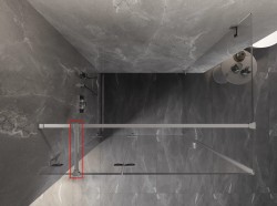 MEXEN - UNI spojka držiaka 20 cm 1 ks chróm (830-11-01)