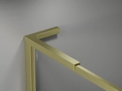 MEXEN - Univerzálna vzpera tvaru L 10mm, 8F mm, 10Fmm pre sklo L/P, brúsené zlato (800-07-55)