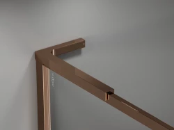 MEXEN - Univerzálna vzpera tvaru L 10mm, 8F mm, 10Fmm pre sklo L/P, ružové zlato (800-07-60)