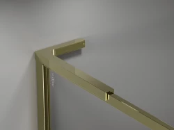 MEXEN - Univerzálna vzpera tvaru L 10mm, 8F mm, 10Fmm pre sklo L/P, zlatá (800-07-50)