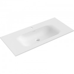 MEXEN - Vela umývadlo zapustené do dosky 101 x 46,5, biela mat (25231001)