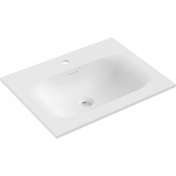MEXEN - Vela umývadlo zapustené do dosky 61 x 46,5, biela mat (25236001)