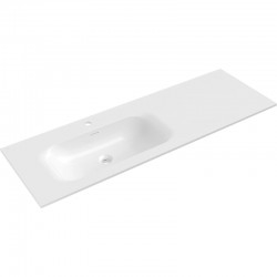 MEXEN - Vela umývadlo zapustené do dosky ľavá 141 x 46,5, biela lesk (25231400L)