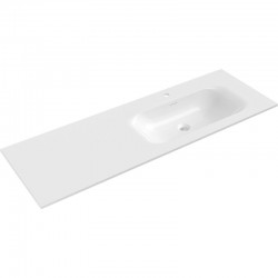 MEXEN - Vela umývadlo zapustené do dosky pravá 141 x 46,5, biela lesk (25231400P)