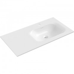 MEXEN - Vela umývadlo zapustené do dosky pravá 91 x 46,5, biela lesk (25239000P)