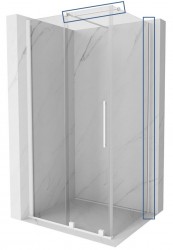 MEXEN - VELAR montážna sada pre inštaláciu na stenu biela (870-00-20)