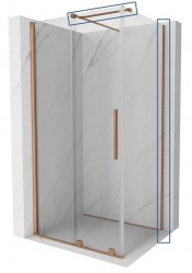 MEXEN - VELAR montážna sada pre inštaláciu na stenu kartáčovaná meď (870-00-65)