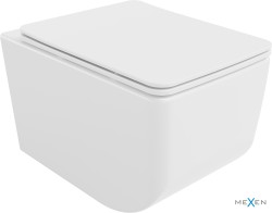 MEXEN - Vera závesná WC misa Rimless vrátane sedátka s slow-slim, Duroplast, biela (30164000)