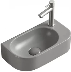 MEXEN - Viera umývadlo na dosku ľavé 40 x 21, svetlo šedá mat (21274061L)