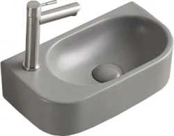 MEXEN - Viera umývadlo na dosku prawa 40 x 21, svetlo šedá mat (21274061R)