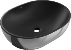 MEXEN - Viki umývadlo na dosku 48 x 35, čierna mat/strieborná (21054874)