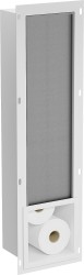 MEXEN - X-Wall-B modul na toaletný papier s úložným priestorom, biela/nerez (1925)