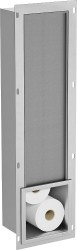 MEXEN - X-Wall-B modul na toaletný papier s úložným priestorom, nerez (1915)