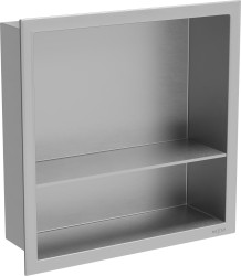 MEXEN - X-Wall-R modul pre vstavanie do steny s poličkou 30 x 30, nerez (1910303010S)