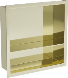 MEXEN - X-Wall-R modul pre vstavanie do steny s poličkou 30 x 30, zlatá (1950303010S)