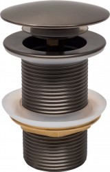 MEXEN - Zátka klik-klak bez prepadu, grafit guľatá (79910-66)