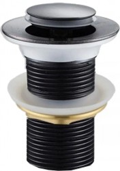 MEXEN - Zátka klik-klak bez prepadu, malá okrúhla, čierna (79915-70)