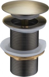 MEXEN - Zátka klik-klak bez prepadu, mosadz starožitný guľatá (79910-40)