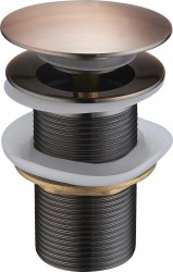 MEXEN - Zátka klik-klak bez prepadu, stará meď, guľatá (79910-45)