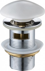 MEXEN - Zátka klik-klak s prepadom keramická biela (79920-25)