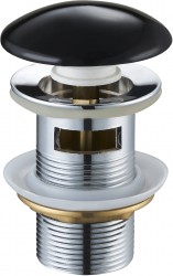 MEXEN - Zátka klik-klak s prepadom keramická čierna (79920-75)