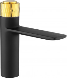MEXEN - Zero+ umývadlová batéria, čierna/zlatá (71600-75)