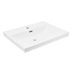 Nábytkové umývadlo SAT B-Way 61x46,5 cm biela matná otvor pre batériu uprostred SATBW6046MW (SATBW6046MW)