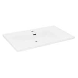 Nábytkové umývadlo SAT B-Way 81x46 cm biele matné otvor pre batériu uprostred SATBWA8046WM (SATBWA8046WM)
