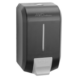 Nástenný dávkovač mydla čierny, 1200 ml, AWD INTERIOR 2124 (AWD02152124)