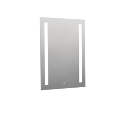 Naturel - Hranaté zrkadlo 60x70 cm s LED osvetlením, vykurovacia fólia, senzor s nastaviteľnou teplotou 2700-6500K, IP44 ZIL6070TLEDS (ZIL6070TLEDS)