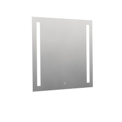 Naturel - Hranaté zrkadlo 80x70 cm s LED osvetlením, vykurovacia fólia, senzor s nastaviteľnou teplotou 2700-6500K, IP44 ZIL8070TLEDS (ZIL8070TLEDS)