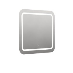 Naturel - Zaoblené zrkadlo 80x70 cm s LED osvetlením, vykurovacia fólia, senzor s nastaviteľnou teplotou 2700-6500K, IP44 ZIL8070KTLEDS (ZIL8070KTLEDS)