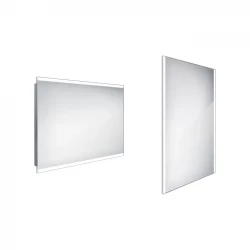 Nimco zrkadlo LED 1000 x 700 Model 12000 hliníkový rám ZP 12004 (ZP 12004)