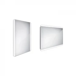 Nimco zrkadlo LED 500 x 700 Model 17000 hliníkový rám ZP 17001 (ZP 17001)