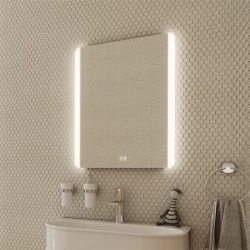 Nimco zrkadlo LED 500 x 700 s dvoma dotykovými senzormi hliníkový rám (ZP 17001VX)